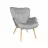Fotoliu DP LEONARD CATIFEA GREY HLR20, Gri, 90 x 70 x 82