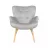 Fotoliu DP LEONARD CATIFEA GREY HLR20, Gri, 90 x 70 x 82