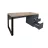 Стол офисный DP URBAN+BOX INCORPORAT 1500X680, ЛДСП,  Металл,  Дуб молочный,  Черный, 155 x 68 x 75