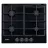 Plita incorporabila cu gaz Whirlpool TGML 660 NB, 4 arzatoare,  Email,  Aprindere electrica,  Negru