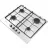 Plita incorporabila cu gaz Whirlpool TKRL 650 IX, 4 arzatoare,  Aprindere electrica,  Inox