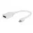 Cablu video Cablexpert A-MDPM-DPF-001-W,  WHITE, Adapter DP F to mini DP M