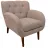 Fotoliu DP GLORY H51101-10, Stofa,  Bej, 84 x 85 x 85