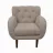 Fotoliu DP GLORY H51101-10, Stofa,  Bej, 84 x 85 x 85