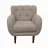 Fotoliu DP GLORY~LIGHT BROWN H51101-2, Stofa,  Maro, 85 x 85 x 85