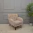 Fotoliu DP GLORY~LIGHT BROWN H51101-2, Stofa,  Maro, 85 x 85 x 85