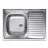 Chiuveta Sanitec 0.4(430) S416S, Inox, 80 x 50