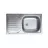 Chiuveta Sanitec 05.430 C403D, Inox, 43.5 x 76