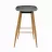 Scaun DP HECTOR GREY, Metal,  Plastic,  Gri,  Bar, 87 х 42 х 50