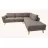 Canapea de colt DP CARLA~DREAPTA GREY, Lemn, placaj, spuma poliuretanica, Stofa, Gri, 240 x 210 x 90