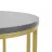 Consola DP NOTEBOOK RONDO, PAL melaminat,  Metal,  Gri ,  Auriu, 50 x 60 x 40