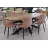 Masa DP OMEGA, PAL melaminat, Metal, Wenge, Negru, 240 x 90 x 77