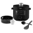 Multicooker-oala sub presiune Tefal CY754830, 5 l,  1090 W,  10 programe,  Gatit sub presiune,  Gatit la aburi,  Prajire,  Fierbere,  Gatire lenta,  Reincalzire,  Negru