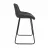 Барный стул DP Nicole CFS Hoker LB SORO-95+BLACK LEG Grey, Ткань, Серый