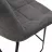 Барный стул DP Nicole CFS Hoker LB SORO-95+BLACK LEG Grey, Ткань, Серый