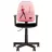 Fotoliu AG FALCON GTP MF A TA5, Plastic, Metal, Stofa, Roz, 44.5 x 46 x 95.5
