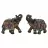 Figura Wurm ELEPHANT POLYRESIN 2-ASS 19 CM