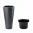 Ghiveci pentru flori Form Plastic MAKATA SLIM D30 CM, H58,8 CM, V25 L, V5,5 L, ANTRACIT