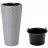 Ghiveci pentru flori Form Plastic MAKATA SLIM D30 CM, H58,8 CM, V25 L, V5,5 L, BETON