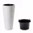 Ghiveci pentru flori Form Plastic MAKATA SLIM D30 CM, H58.8 CM, V25 L, V5.5 L, ALB