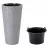 Ghiveci pentru flori Form Plastic MAKATA SLIM D39,6 CM, H79,5 CM, V63 L, V13,7 L, BETON
