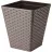 Ghiveci pentru flori Form Plastic RATTANA L39 CM, L39 CM, H44 CM, V41L, V15.96 L, CAFENIU-INCHIS