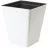 Ghiveci pentru flori Form Plastic RATTANA L39 CM, L 39 CM, H44 CM, V41 L, V15.96 L, ALB