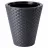 Ghiveci pentru flori Form Plastic RATTANA D30 CM, H32,5 CM, V14,1 L, V5,5 L, ANTRACIT