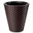 Ghiveci pentru flori Form Plastic RATTANA D39,5 CM,H44 CM, V32 L, V13,7 L, CAFENIU-INCHIS