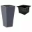Ghiveci pentru flori Form Plastic RATTANA SLIM L29 CM, L29 CM, H56 CM, V32,8 L, V7,5 L, ANTRACIT