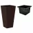 Цветочный горшок Form Plastic RATTANA SLIM L34 CM, L34 CM, H64 CM, V49,9 L, V11 L, CAFENIU-INCHIS