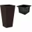 Ghiveci pentru flori Form Plastic RATTANA SLIM L39 CM, 39 CM, H75 CM, V77.5 L, V15.96 L, CAFENIU-INCHIS