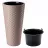 Ghiveci pentru flori RATTANA SLIM D29,7 CM, H58,5 CM, V25,0 L, V5,5 L, MOCHA