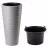 Ghiveci pentru flori SAHARA DUNES SLIM D34,5 CM, H68,5 CM, V43,7 L,V9 L, PLATINUM