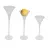 Нет None SET 3 SUPORT LUMINARE PAHAR CU PICIOR H28CM