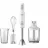 Blender PHILIPS HR254500, 700 W, 0.5 l, 2 trepte de viteza, Functie turbo, Alb