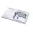 Chiuveta FREDDO Q32 SN7001D, Inox, 80 x 50