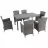 Fotoliu de gradina Villager ATLANTIC, Rattan, Metal, Negru, 89 x 60 x 59