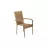 Scaun de gradina Villager BAY, Plastic, Otel, Maro, 94 x 65 x 56