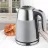 Электрочайник Maestro MR -051, 1.7 л, 2200 Вт, Нержавеющая сталь, Пластик, Фильтр, Вращение на 360°, Индикатор уровня воды, Нержавеющая сталь, Серый