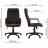 Fotoliu de birou AG ORMAN KD TILT ECO-30, Piele eco, Tilt, Negru, 57 x 51 x 105.5-116.6