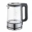 Ceainic electric Zilan ZLN1796 1.7L STICLA, 1.7 l, 2200 W, Sticla, Plastic, Filtru, Baza rotativa, Indicator nivel apa, Transparent, Argintiu, Negru