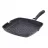 Tigaie grill RESTO MERIDIANA, 28 cm, Aluminiu turnat, Аcoperire antiaderenta marmura, Negru