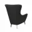 Fotoliu DP ARON, Piele eco, Negru, 85 х 52 х 52