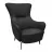 Fotoliu DP ARON, Piele eco, Negru, 85 х 52 х 52
