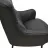 Fotoliu DP ARON, Piele eco, Negru, 85 х 52 х 52