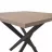 Masa DP TORINO 900*900, PAL melaminat, Metal, Maro, Negru