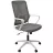 Fotoliu de birou DP F-20141~GREY, Plasa acrilica, Tilt, Gri, 43 x 53 x 60