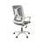 Fotoliu de birou DP F-20141~GREY, Plasa acrilica, Tilt, Gri, 43 x 53 x 60