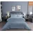 Lenjerie de pat Cottony SLPSL HRIZOLIT (R), 2 persoane Euro, Satin de Lux, Albastru deschis